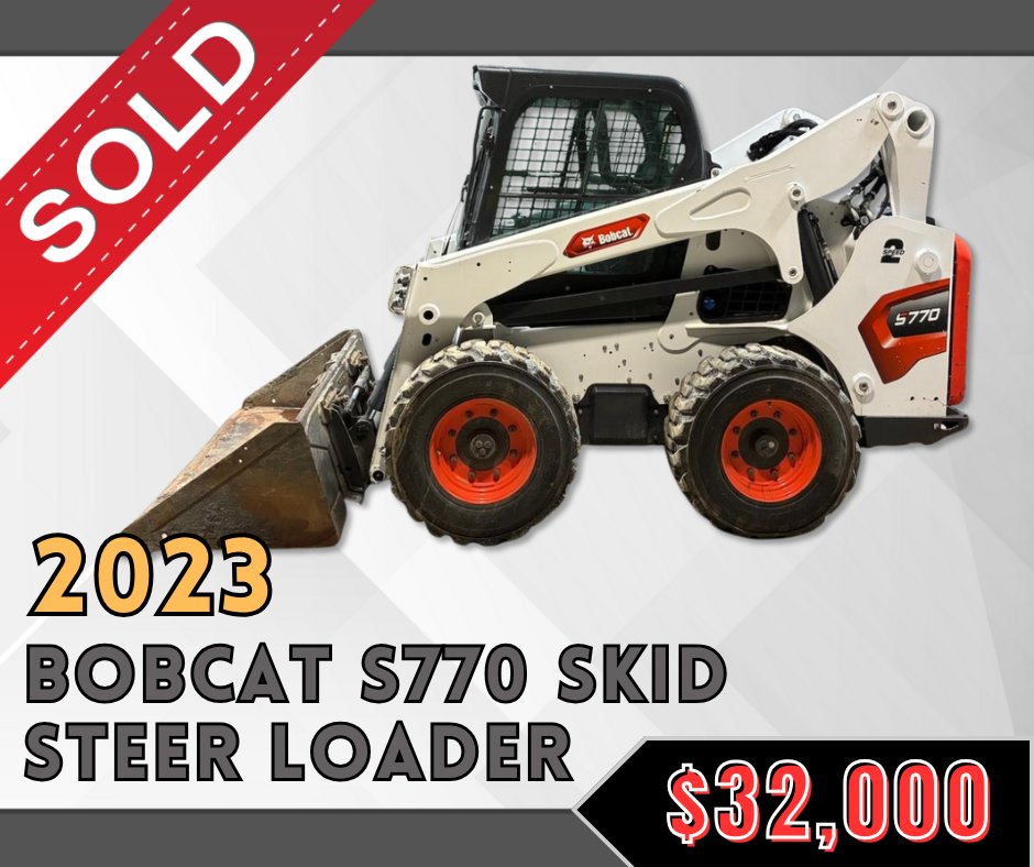 Bobcat Skid Steer Sold at Auction