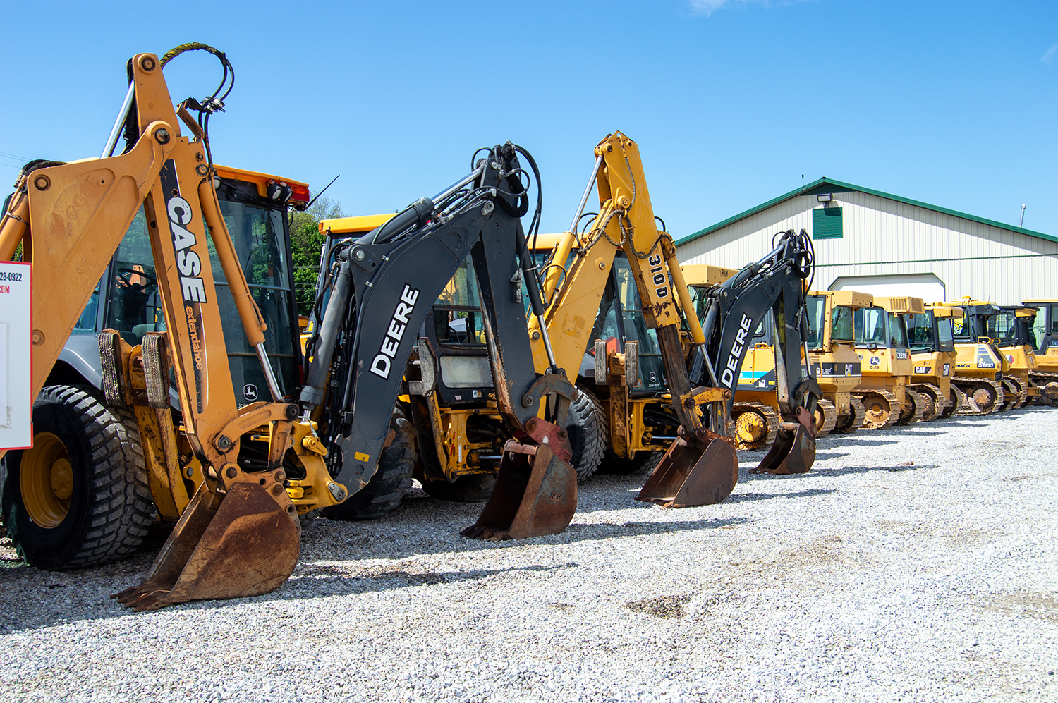 Excavators on McGrew's Auction Lot