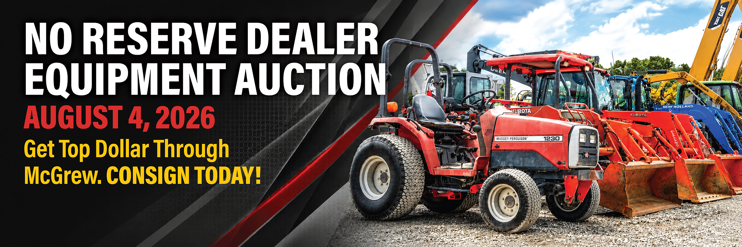 No Reserve Dealer Equipment Auction - August 4, 2026